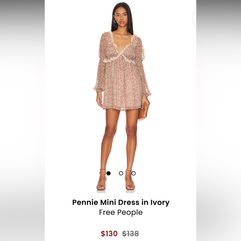 COPY - FREE PEOPLE ivory combo boho mini